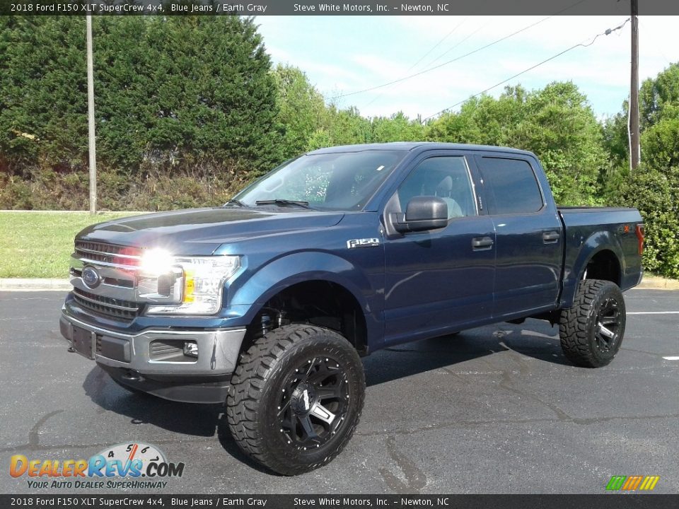 2018 Ford F150 XLT SuperCrew 4x4 Blue Jeans / Earth Gray Photo #2