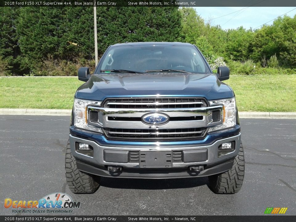 2018 Ford F150 XLT SuperCrew 4x4 Blue Jeans / Earth Gray Photo #3
