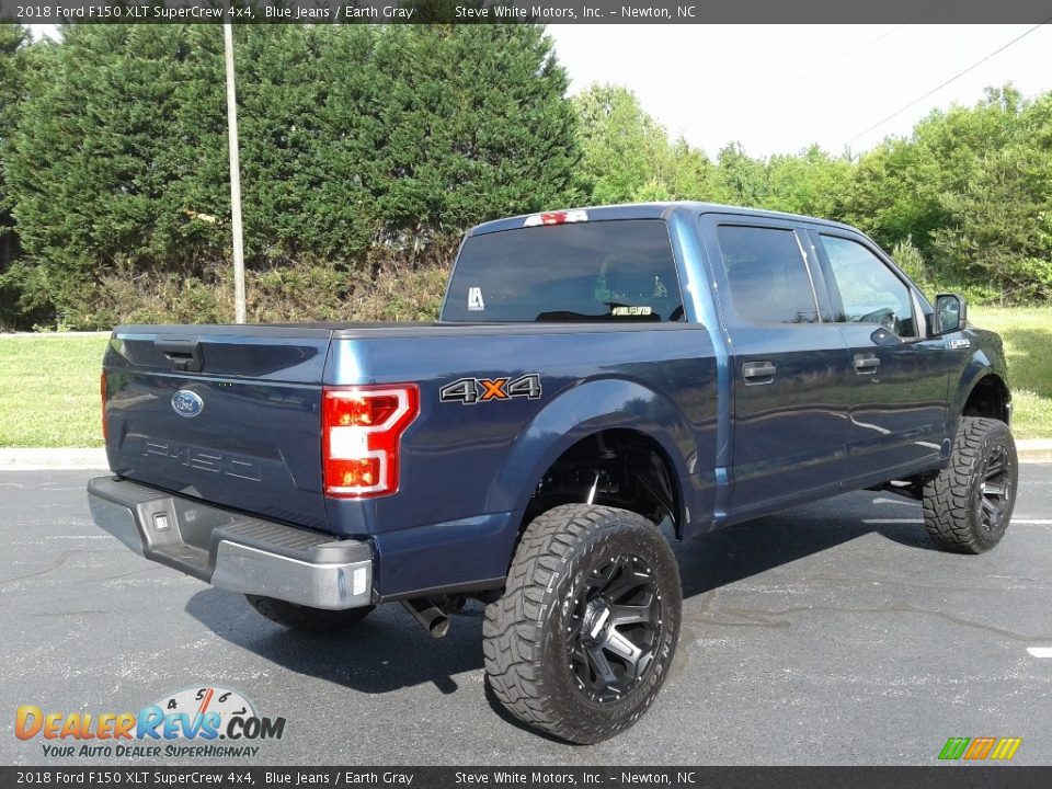 2018 Ford F150 XLT SuperCrew 4x4 Blue Jeans / Earth Gray Photo #6