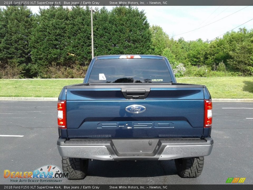 2018 Ford F150 XLT SuperCrew 4x4 Blue Jeans / Earth Gray Photo #7