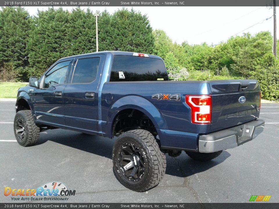 2018 Ford F150 XLT SuperCrew 4x4 Blue Jeans / Earth Gray Photo #8