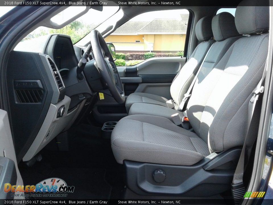 2018 Ford F150 XLT SuperCrew 4x4 Blue Jeans / Earth Gray Photo #10