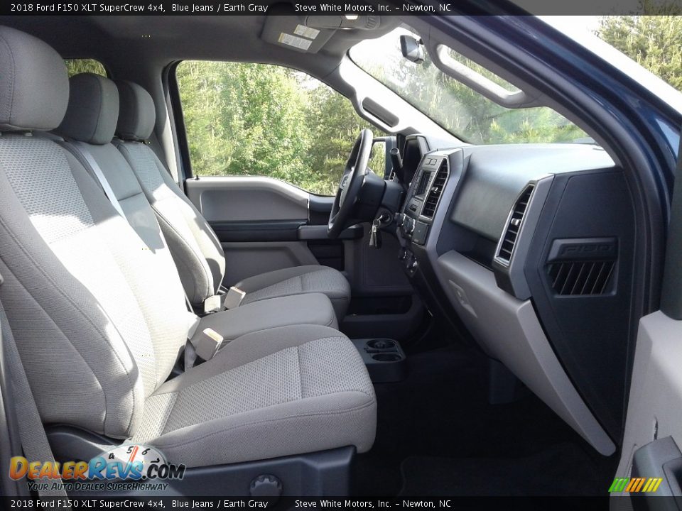 2018 Ford F150 XLT SuperCrew 4x4 Blue Jeans / Earth Gray Photo #14