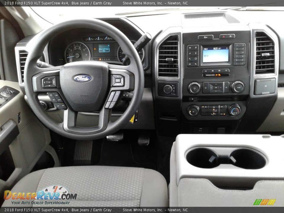 2018 Ford F150 XLT SuperCrew 4x4 Blue Jeans / Earth Gray Photo #25