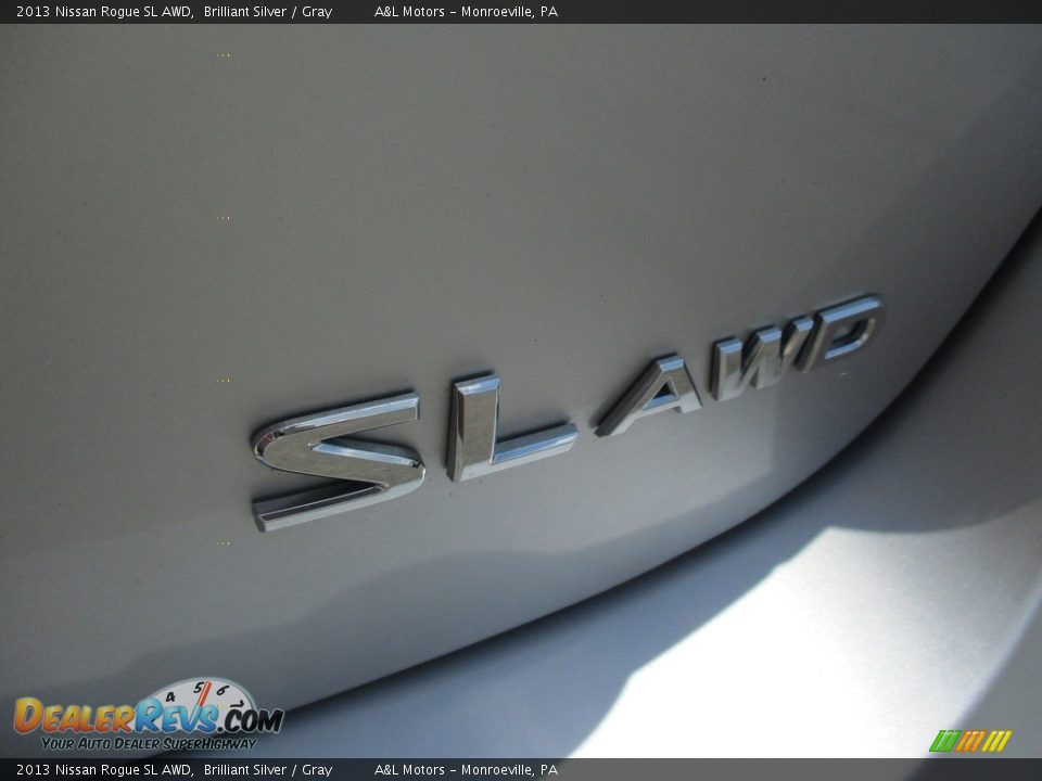 2013 Nissan Rogue SL AWD Brilliant Silver / Gray Photo #6