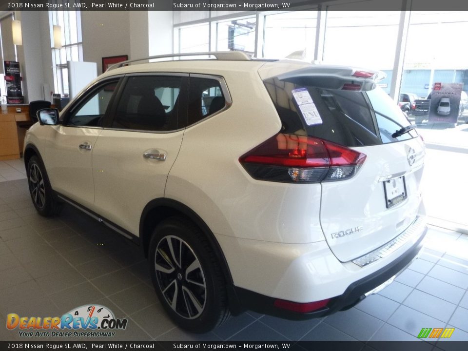 2018 Nissan Rogue SL AWD Pearl White / Charcoal Photo #4