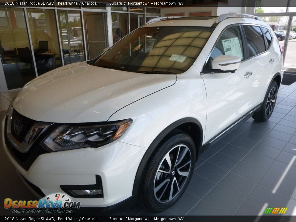 2018 Nissan Rogue SL AWD Pearl White / Charcoal Photo #7