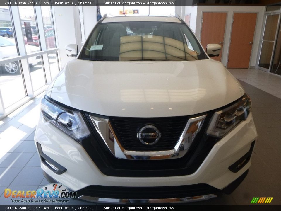 2018 Nissan Rogue SL AWD Pearl White / Charcoal Photo #8