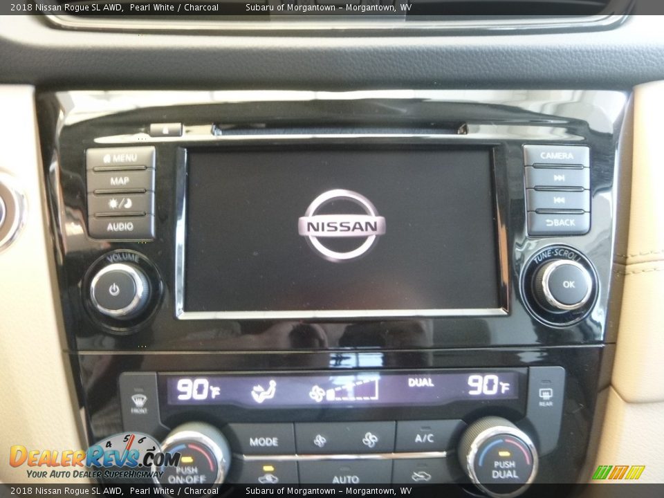2018 Nissan Rogue SL AWD Pearl White / Charcoal Photo #16