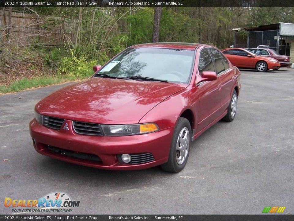 2002 Mitsubishi Galant ES Patriot Red Pearl / Gray Photo #1