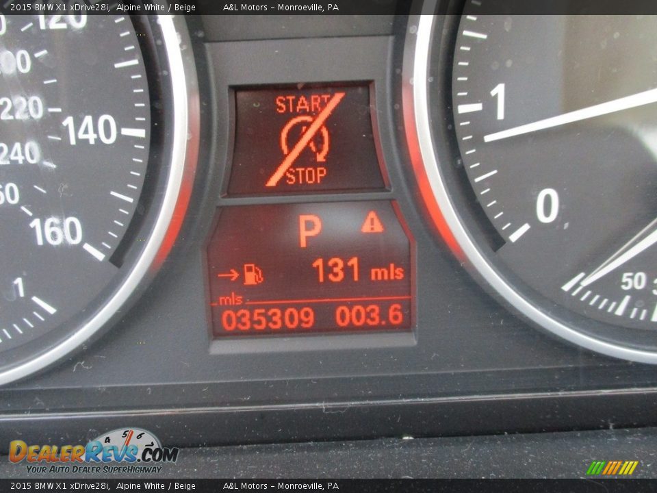 2015 BMW X1 xDrive28i Alpine White / Beige Photo #20