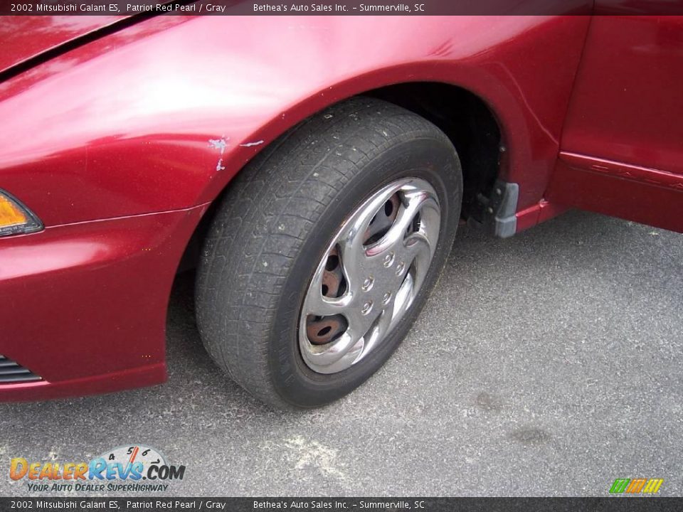 2002 Mitsubishi Galant ES Patriot Red Pearl / Gray Photo #7