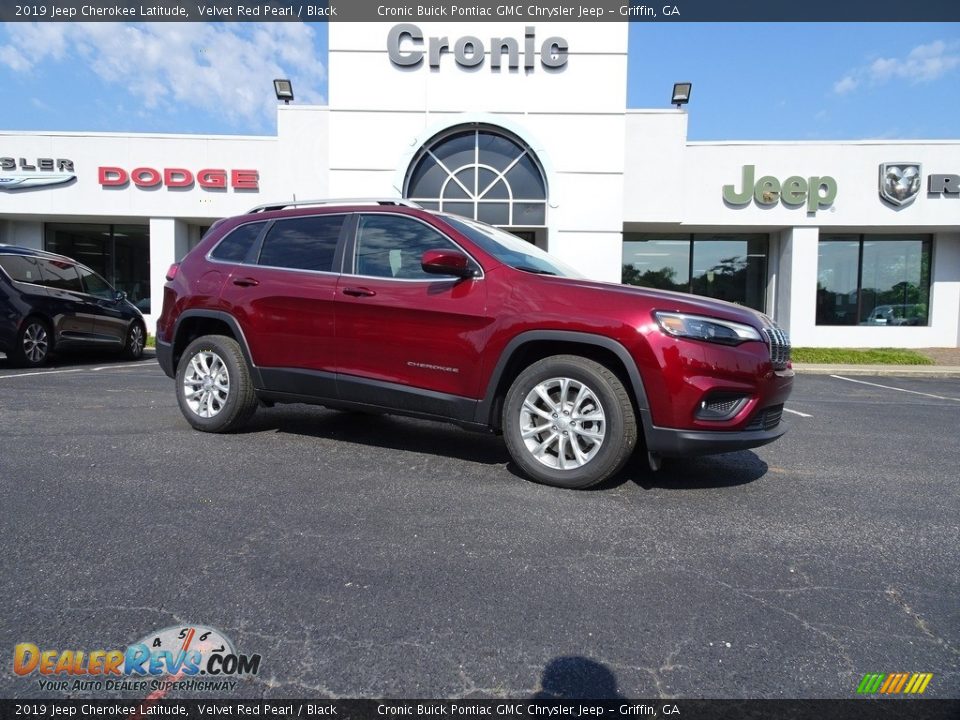 2019 Jeep Cherokee Latitude Velvet Red Pearl / Black Photo #1
