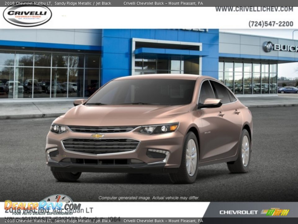 2018 Chevrolet Malibu LT Sandy Ridge Metallic / Jet Black Photo #1