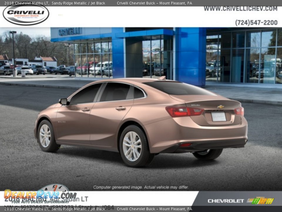 2018 Chevrolet Malibu LT Sandy Ridge Metallic / Jet Black Photo #2