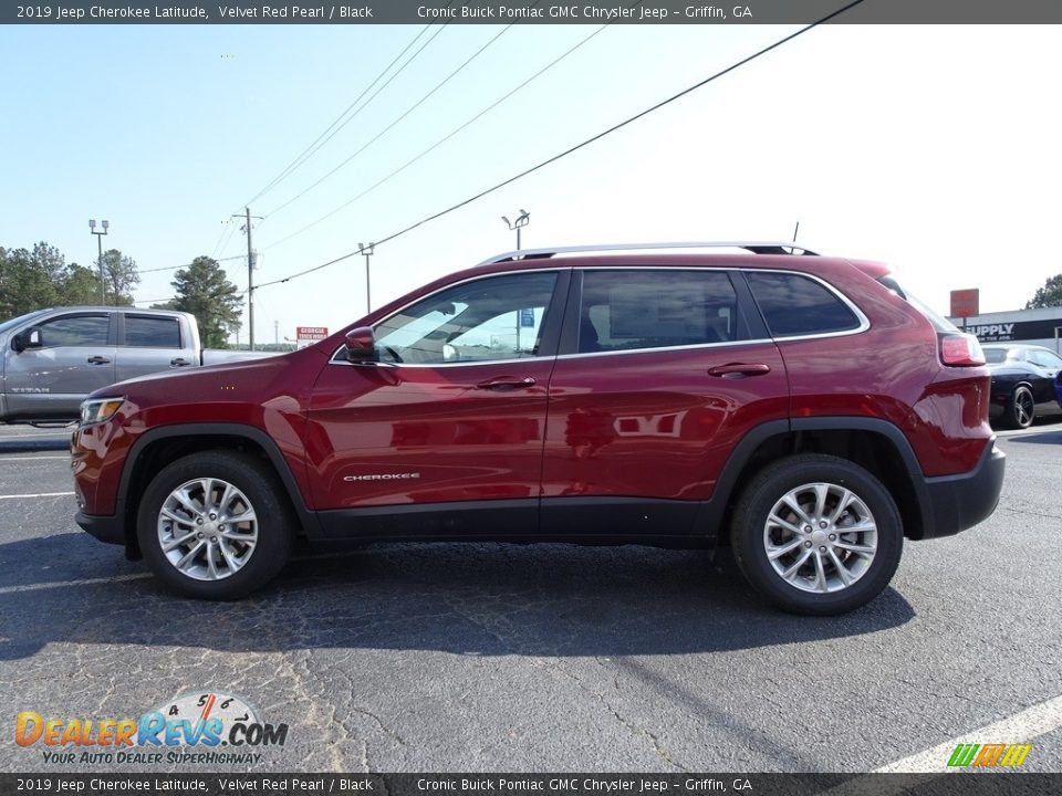 2019 Jeep Cherokee Latitude Velvet Red Pearl / Black Photo #14
