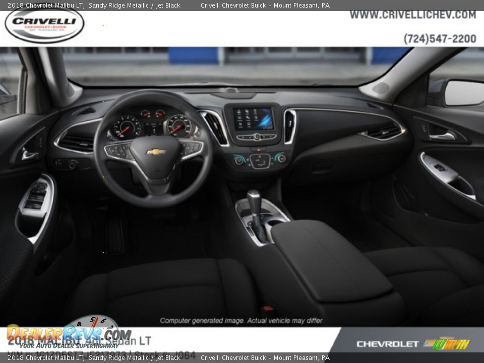 2018 Chevrolet Malibu LT Sandy Ridge Metallic / Jet Black Photo #5
