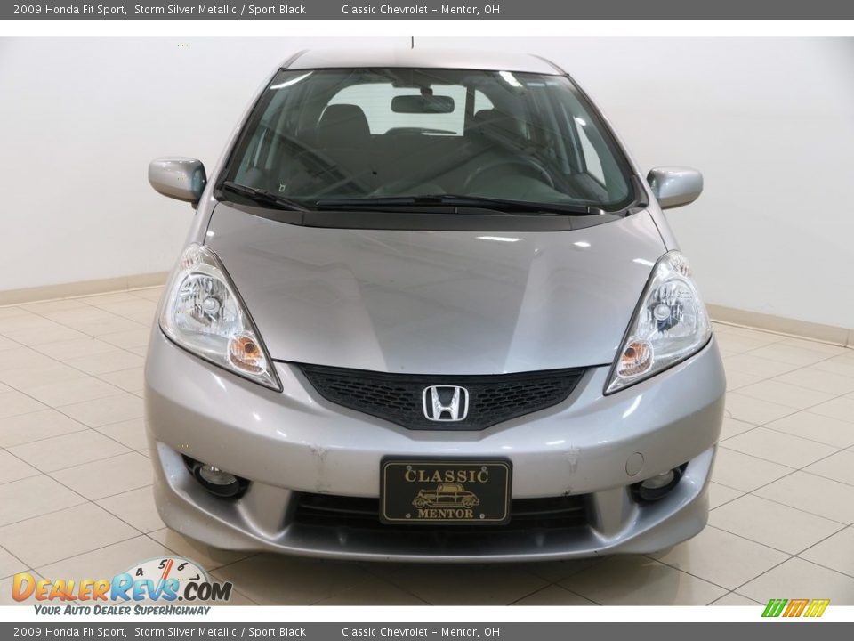 2009 Honda Fit Sport Storm Silver Metallic / Sport Black Photo #2