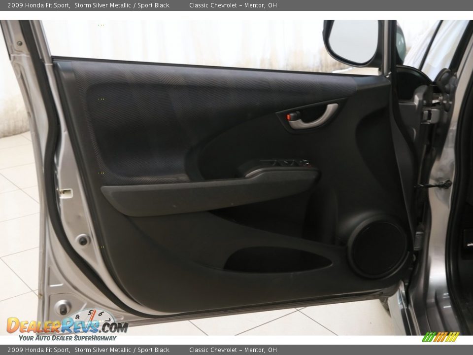 2009 Honda Fit Sport Storm Silver Metallic / Sport Black Photo #4