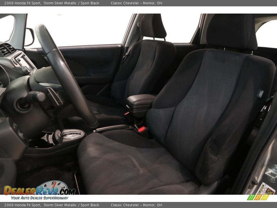 2009 Honda Fit Sport Storm Silver Metallic / Sport Black Photo #5