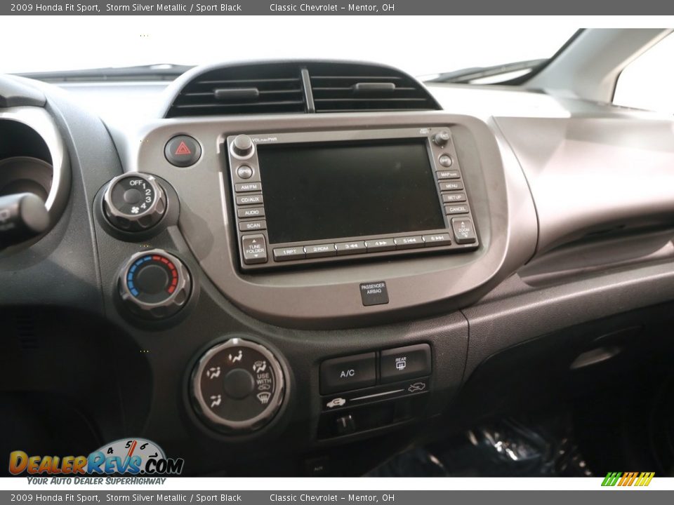 2009 Honda Fit Sport Storm Silver Metallic / Sport Black Photo #9