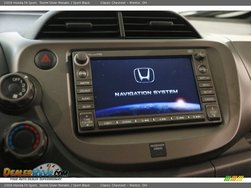 2009 Honda Fit Sport Storm Silver Metallic / Sport Black Photo #10