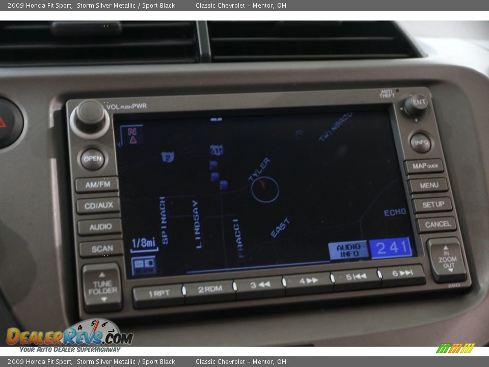 2009 Honda Fit Sport Storm Silver Metallic / Sport Black Photo #11