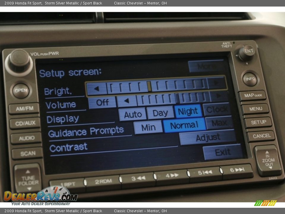 2009 Honda Fit Sport Storm Silver Metallic / Sport Black Photo #13