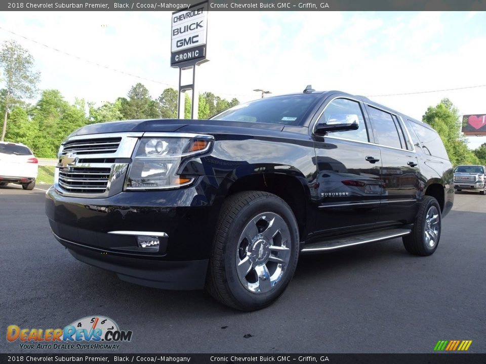 2018 Chevrolet Suburban Premier Black / Cocoa/­Mahogany Photo #3