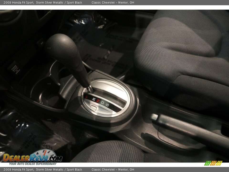 2009 Honda Fit Sport Storm Silver Metallic / Sport Black Photo #15
