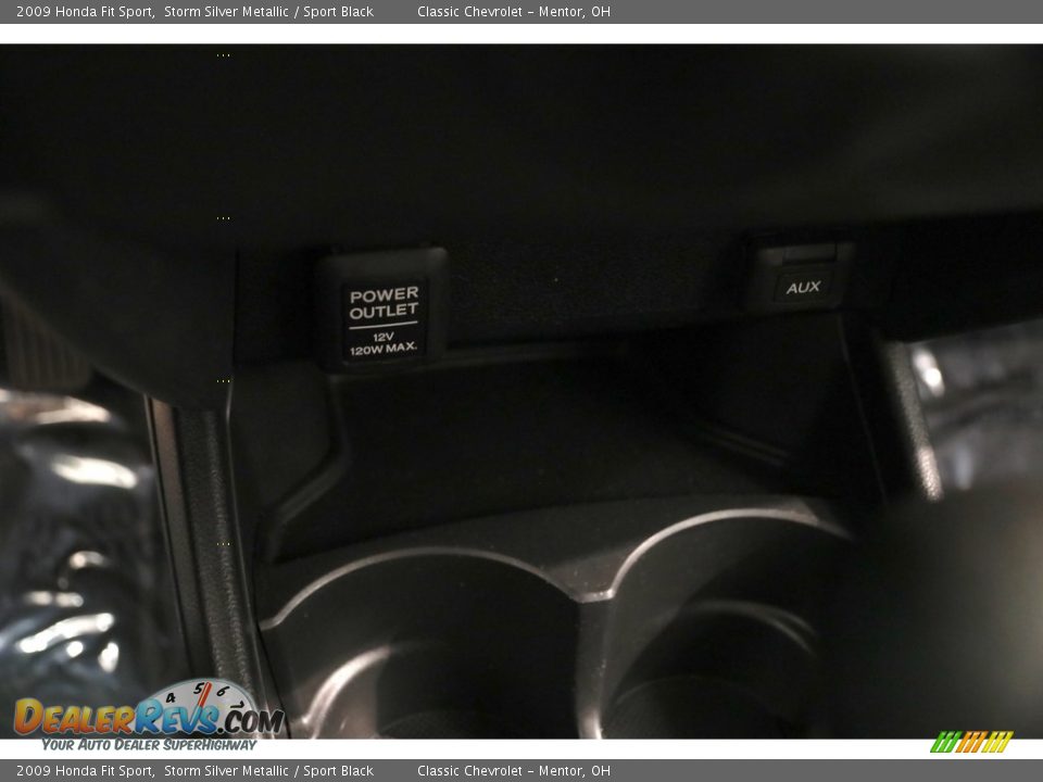 2009 Honda Fit Sport Storm Silver Metallic / Sport Black Photo #16