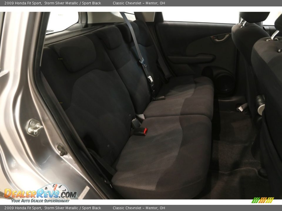 2009 Honda Fit Sport Storm Silver Metallic / Sport Black Photo #18