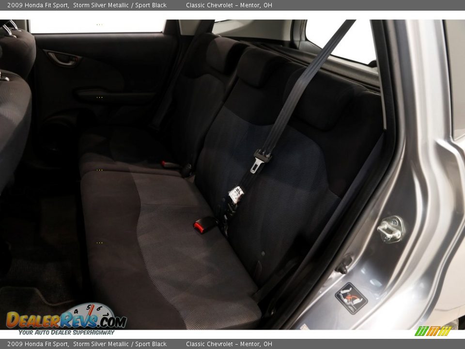 2009 Honda Fit Sport Storm Silver Metallic / Sport Black Photo #19