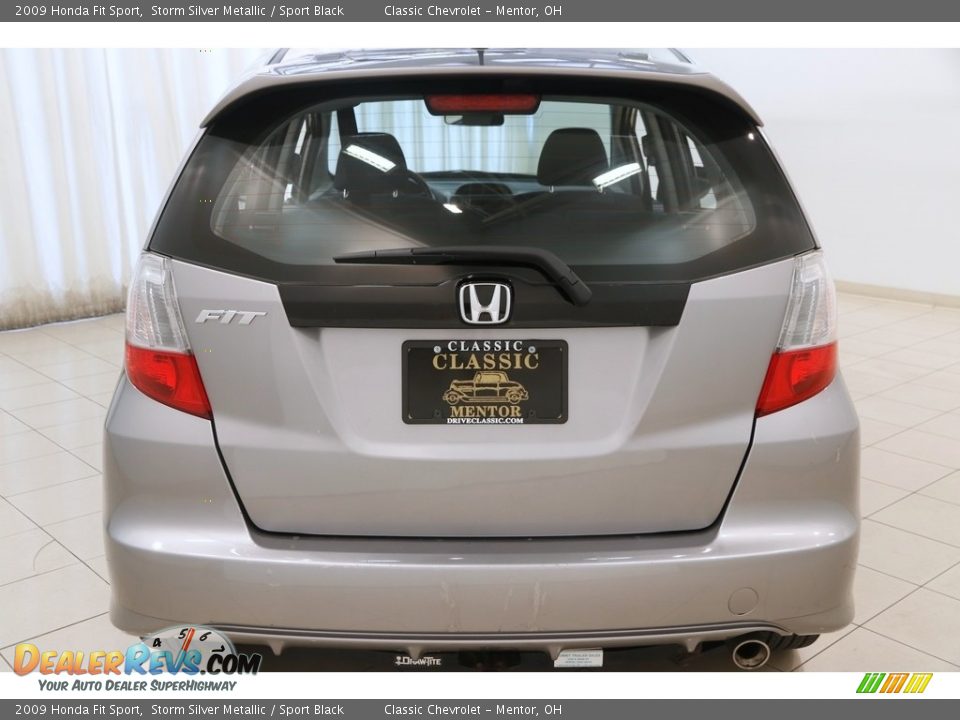 2009 Honda Fit Sport Storm Silver Metallic / Sport Black Photo #20