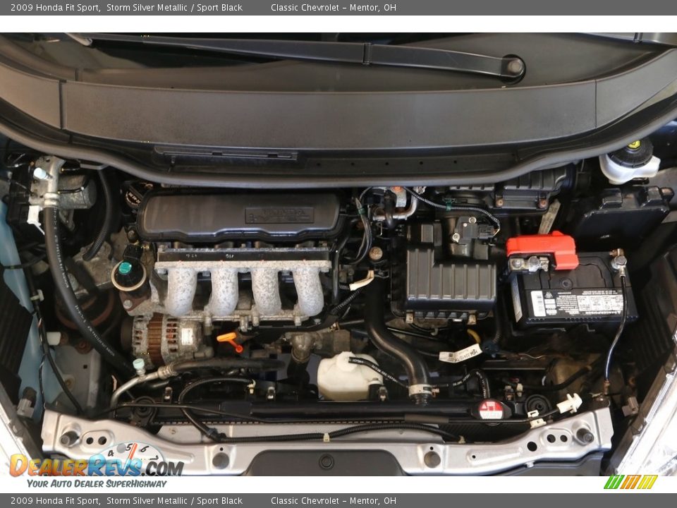 2009 Honda Fit Sport Storm Silver Metallic / Sport Black Photo #21
