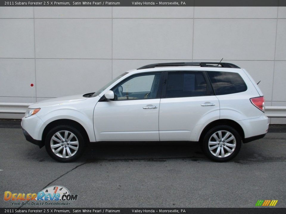 2011 Subaru Forester 2.5 X Premium Satin White Pearl / Platinum Photo #2