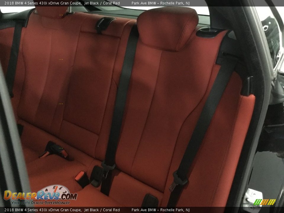 2018 BMW 4 Series 430i xDrive Gran Coupe Jet Black / Coral Red Photo #13