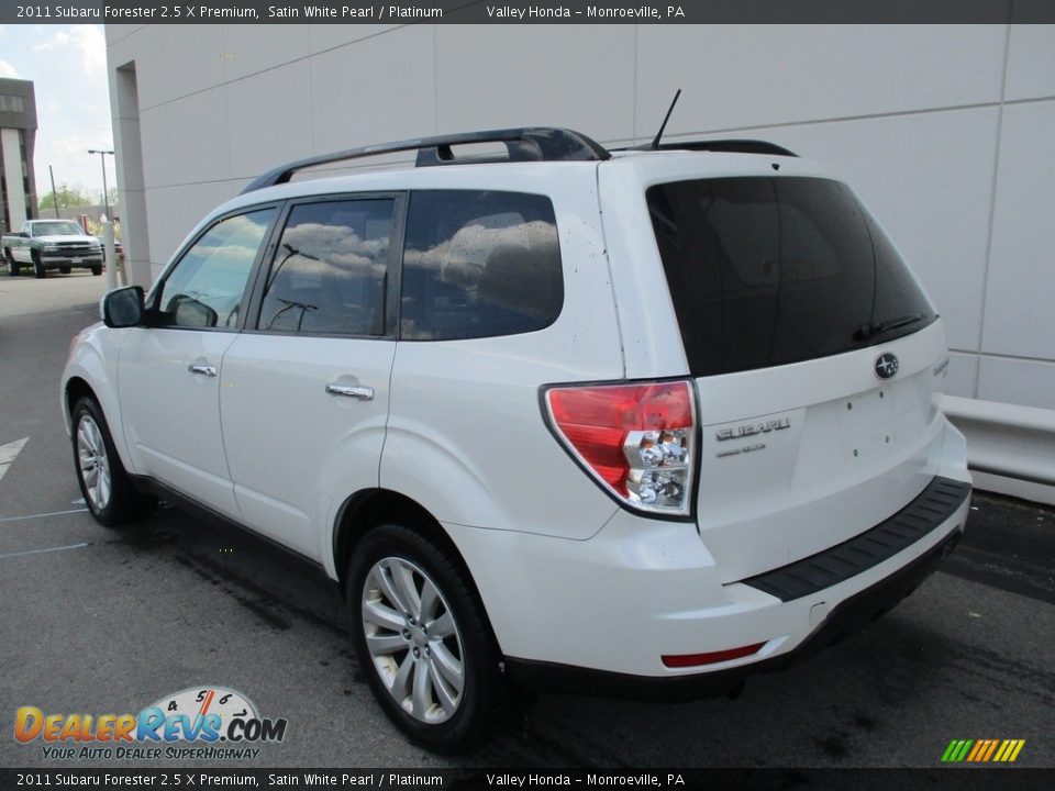 2011 Subaru Forester 2.5 X Premium Satin White Pearl / Platinum Photo #3