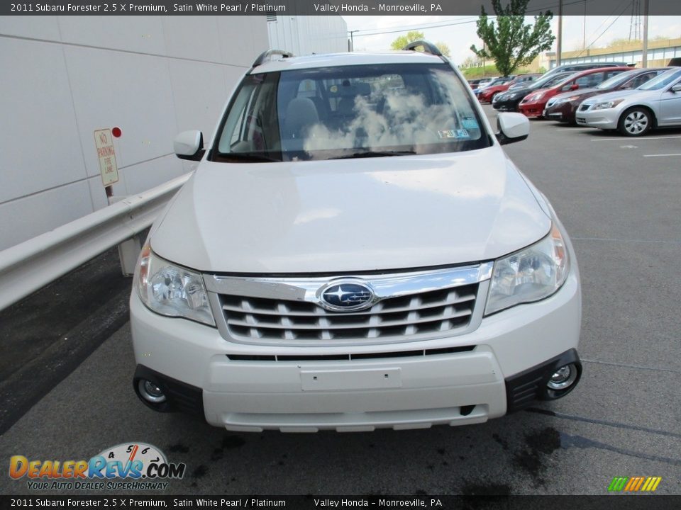 2011 Subaru Forester 2.5 X Premium Satin White Pearl / Platinum Photo #8