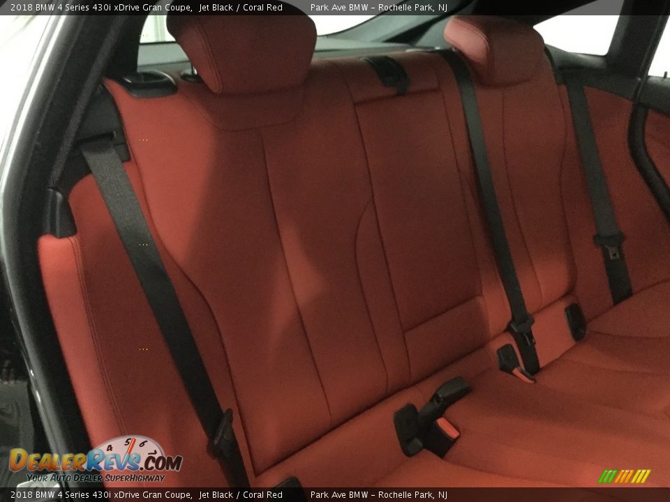 2018 BMW 4 Series 430i xDrive Gran Coupe Jet Black / Coral Red Photo #19
