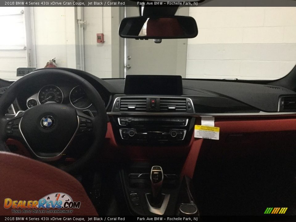 2018 BMW 4 Series 430i xDrive Gran Coupe Jet Black / Coral Red Photo #21