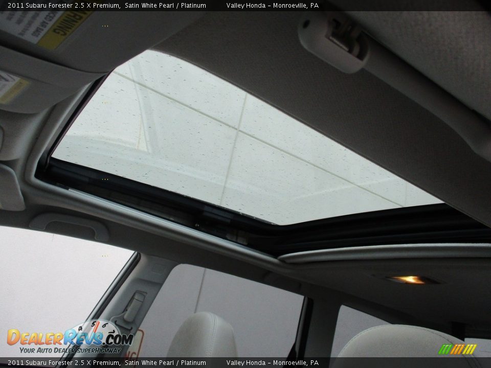 2011 Subaru Forester 2.5 X Premium Satin White Pearl / Platinum Photo #11
