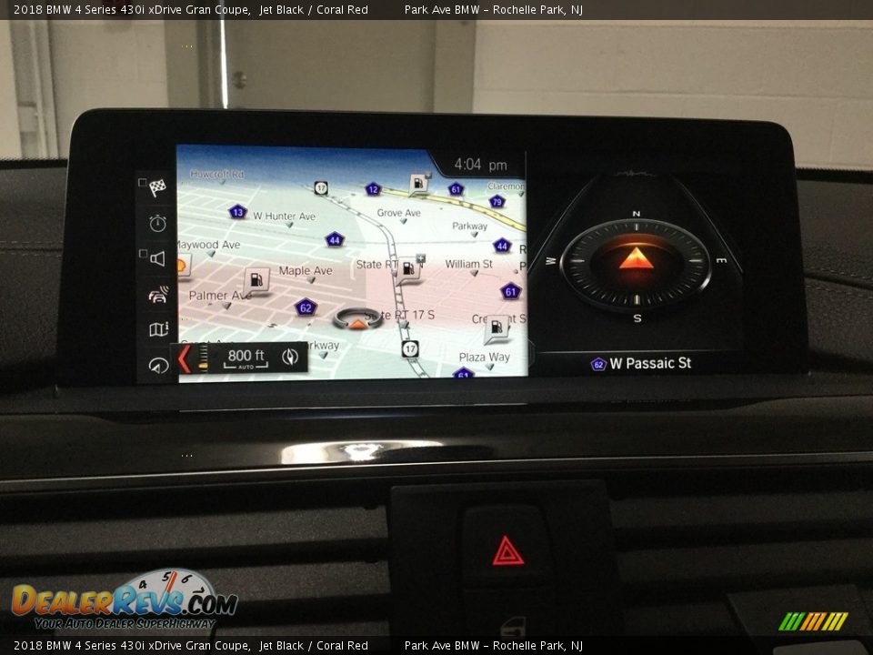 2018 BMW 4 Series 430i xDrive Gran Coupe Jet Black / Coral Red Photo #24