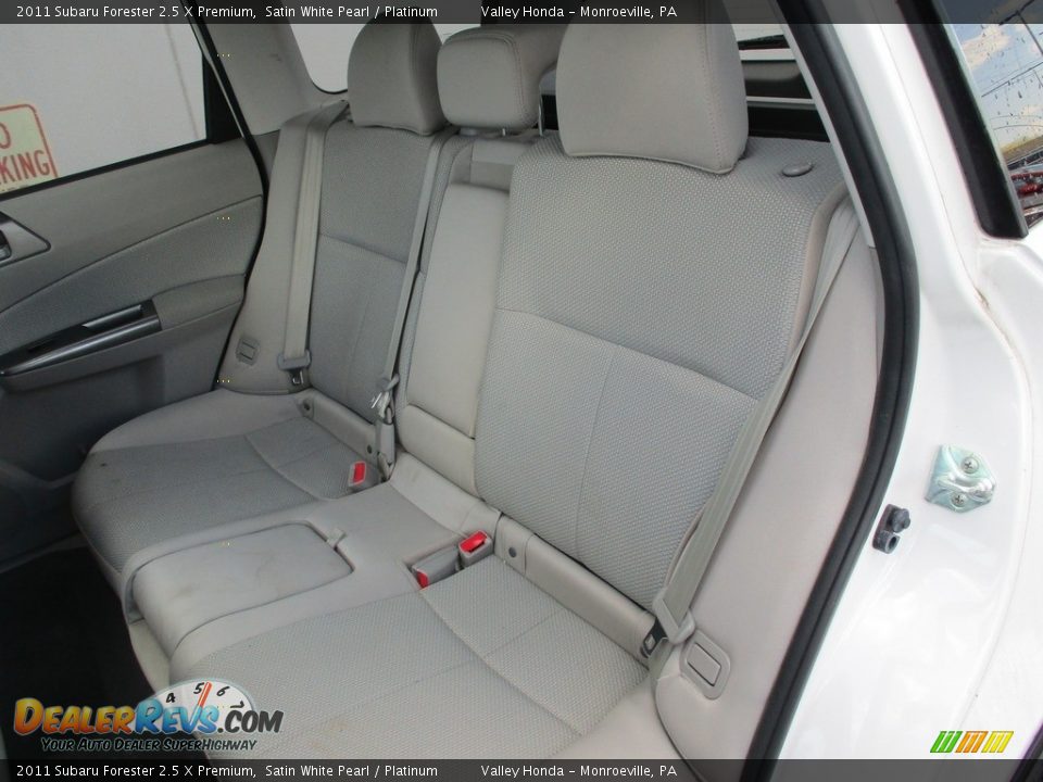 2011 Subaru Forester 2.5 X Premium Satin White Pearl / Platinum Photo #13
