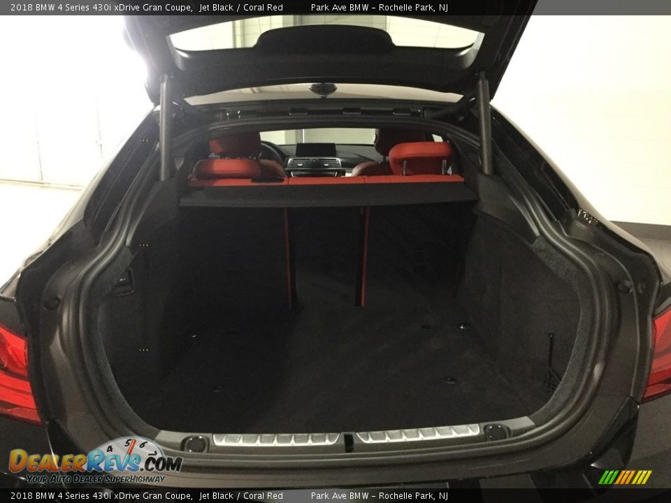 2018 BMW 4 Series 430i xDrive Gran Coupe Jet Black / Coral Red Photo #28