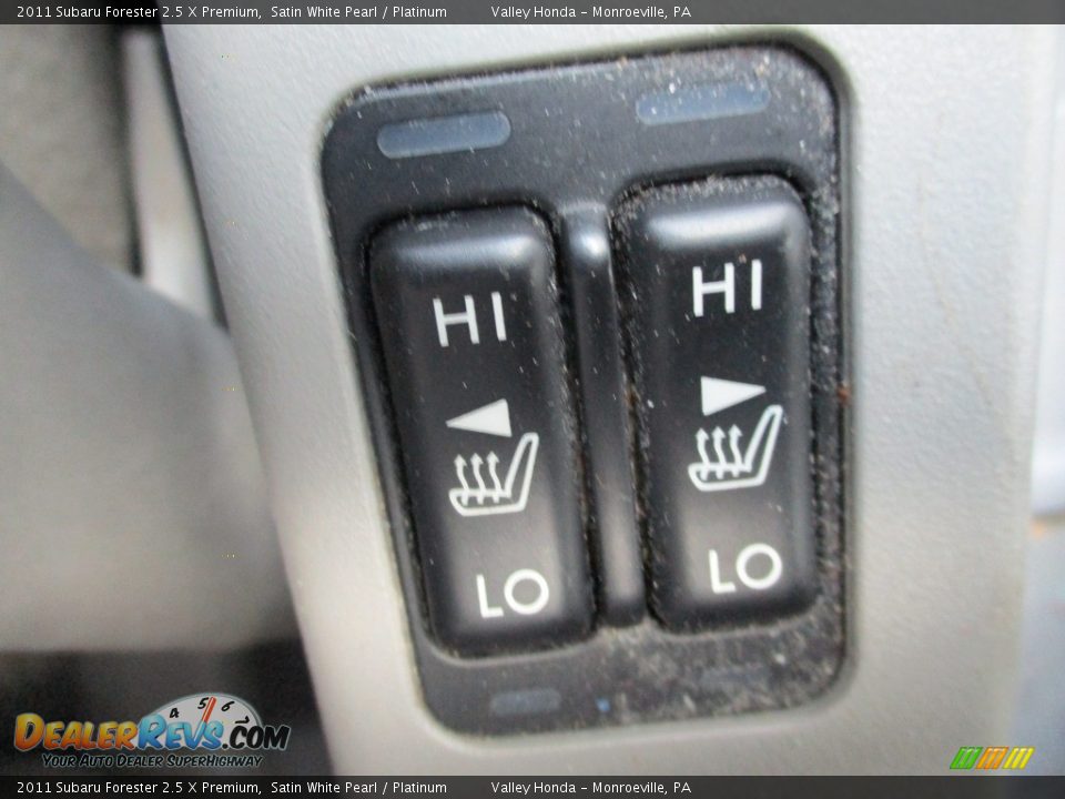 2011 Subaru Forester 2.5 X Premium Satin White Pearl / Platinum Photo #17