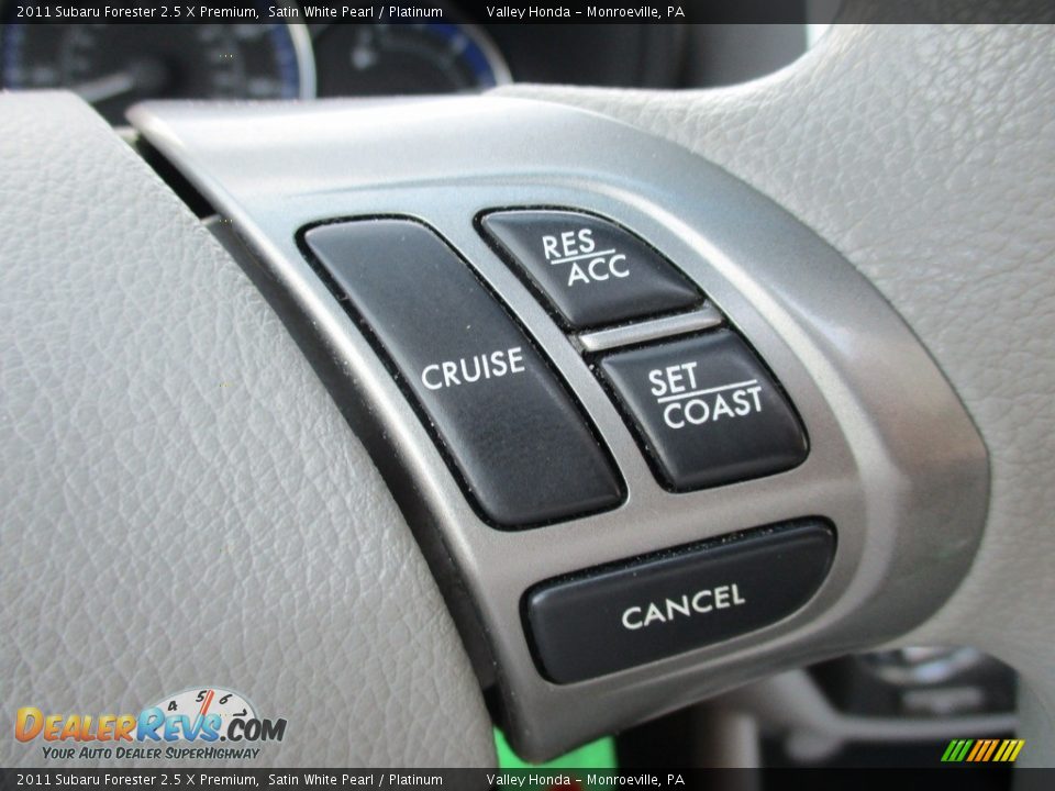 2011 Subaru Forester 2.5 X Premium Satin White Pearl / Platinum Photo #18