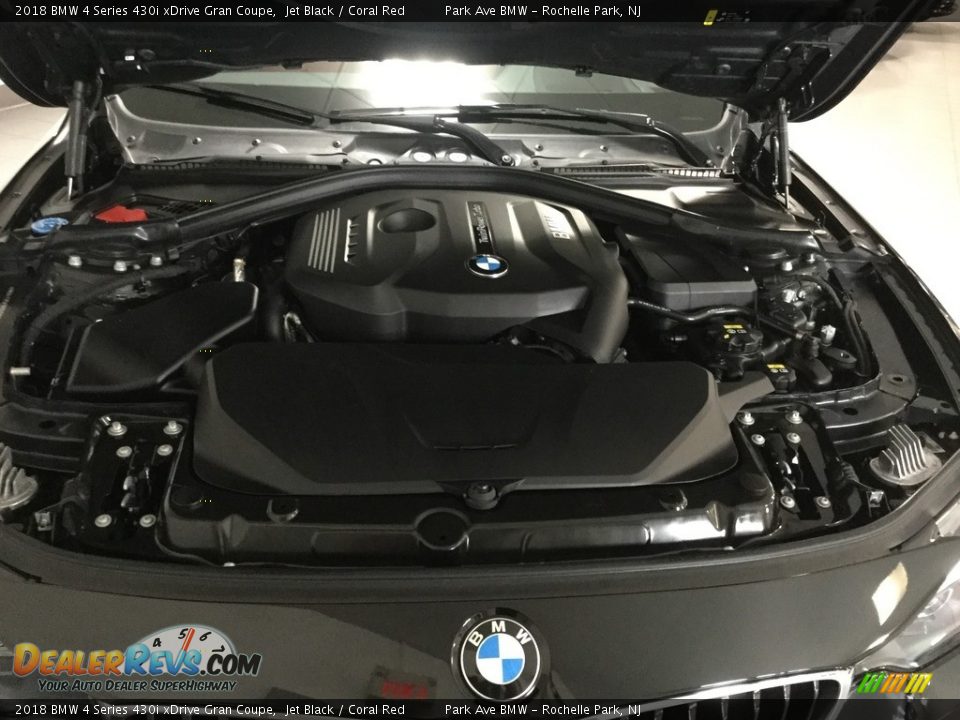 2018 BMW 4 Series 430i xDrive Gran Coupe Jet Black / Coral Red Photo #29