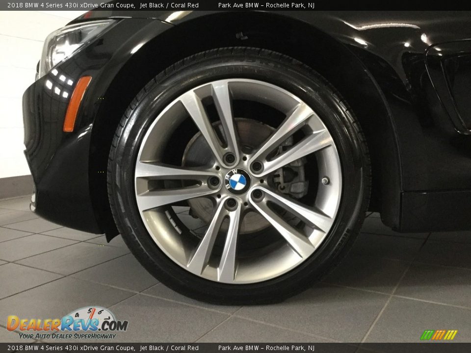 2018 BMW 4 Series 430i xDrive Gran Coupe Jet Black / Coral Red Photo #30