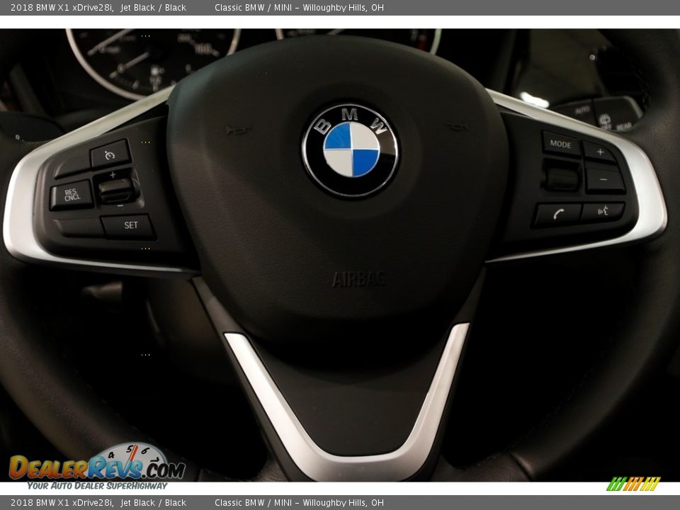 2018 BMW X1 xDrive28i Jet Black / Black Photo #7